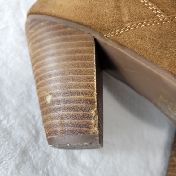 Zodiac Pandell USA brown  suede ankle buckle slouch boot size 8.5 - Picture 14 of 16